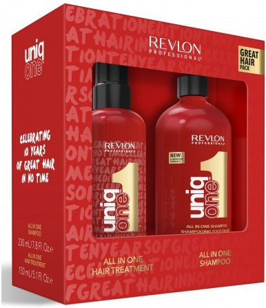 Revlon Professional Uniq One Celebration šampon 230 ml + bezoplachová péče 150 ml dárková sada