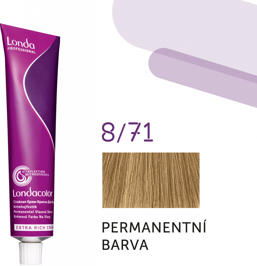 Londa Professional Permanent Colour Extra Rich Cream permanentní krémová barva na vlasy 8/71 60 ml