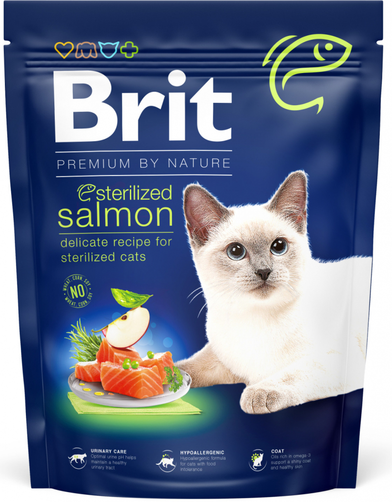 Brit Premium by Nature Cat Sterilized Salmon 0,3 kg