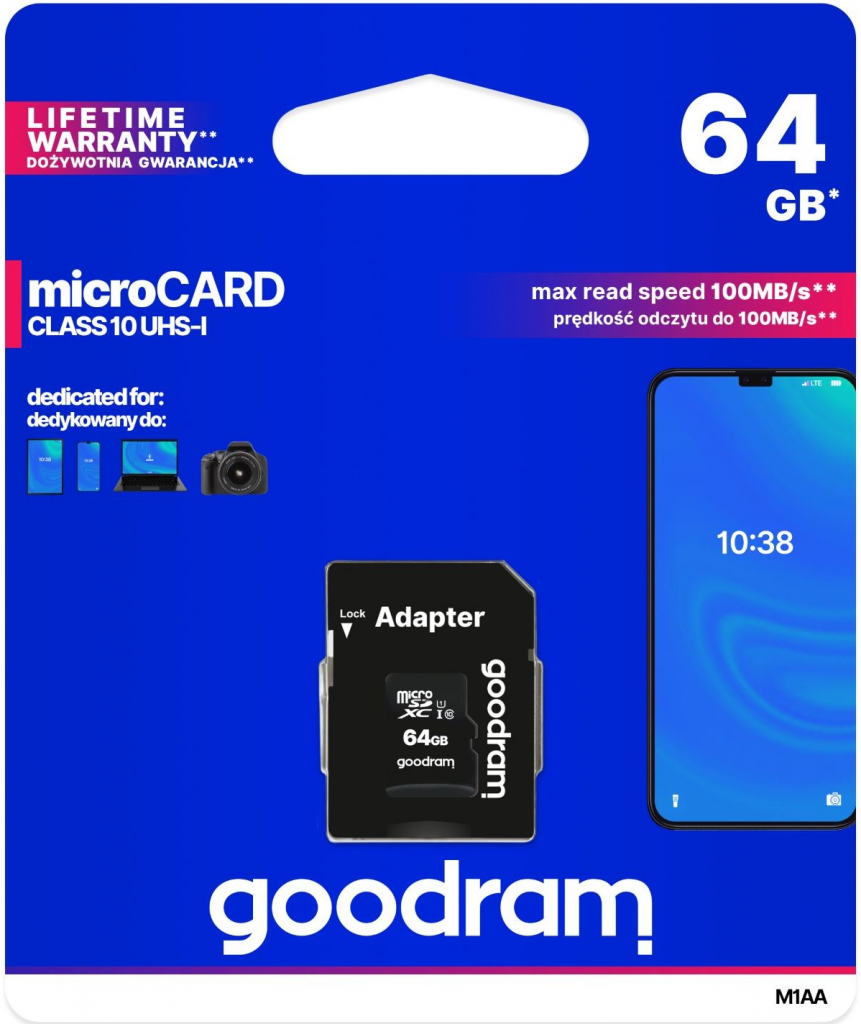 Goodram microSDHC 64 GB UHS-I M1AA-0640R11