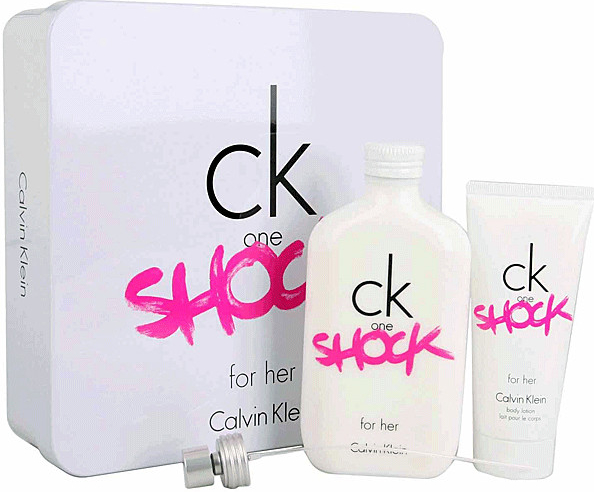 Calvin Klein CK One Shock For Her EDT 200 ml + tělové mléko 100 ml dárková sada