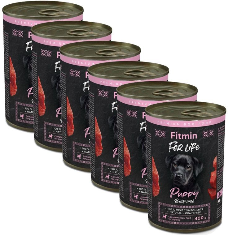 Fitmin Dog For Life Puppy Beef Paté 6 x 400 g