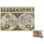 3000 Historická mapa světa 1665