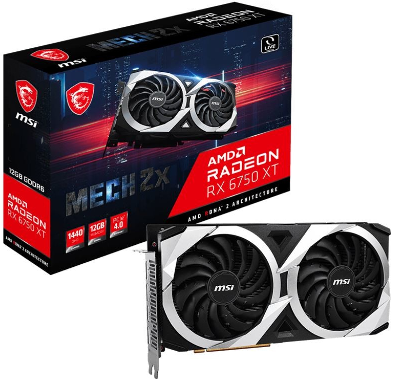 MSI Radeon RX 6750 XT MECH 2X 12G V1