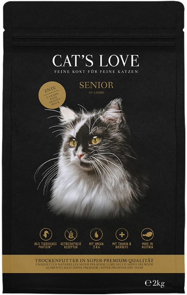 Cat\'s Love Senior kachna 2 kg