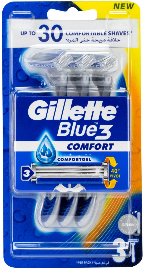 Gillette Blue3 Comfort 3 ks