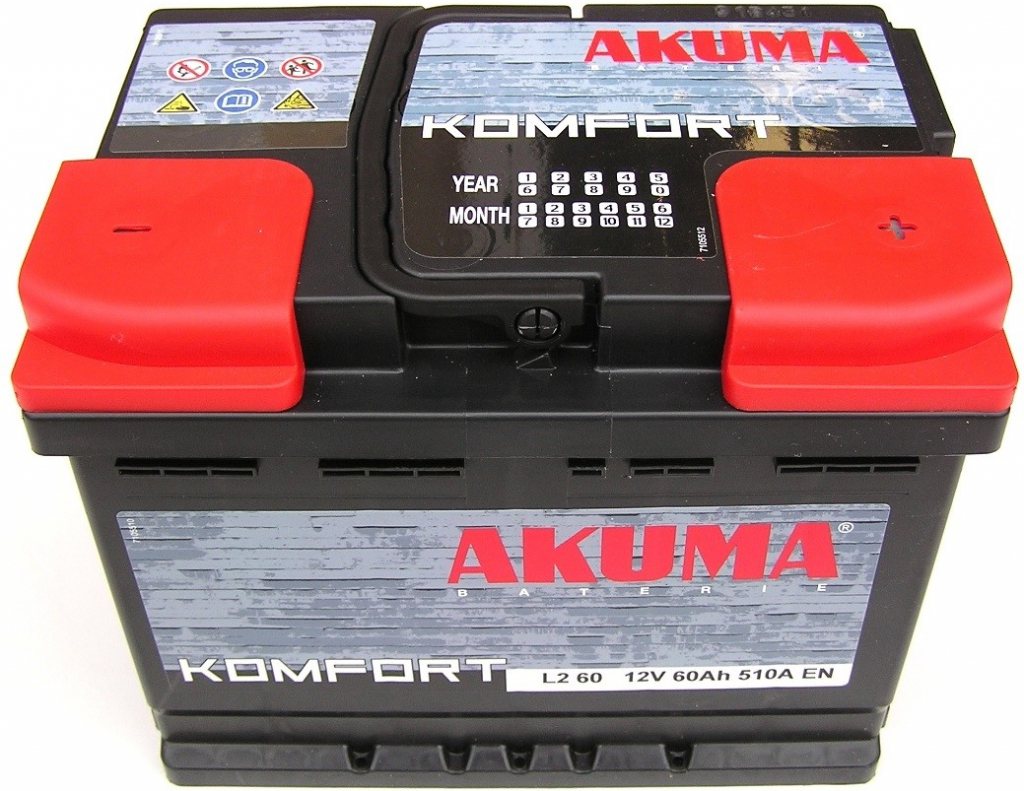 Akuma Komfort 12V 60Ah 510A L2 60