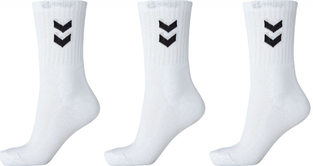 Hummel ponožky Basic 3 páry bílá