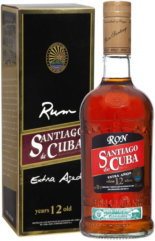 SANTIAGO DE CUBA 12y 40% 0,7 l (holá láhev)