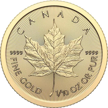 Royal Canadian Mint Zlatá mince Maple Leaf 2024 1/10 oz