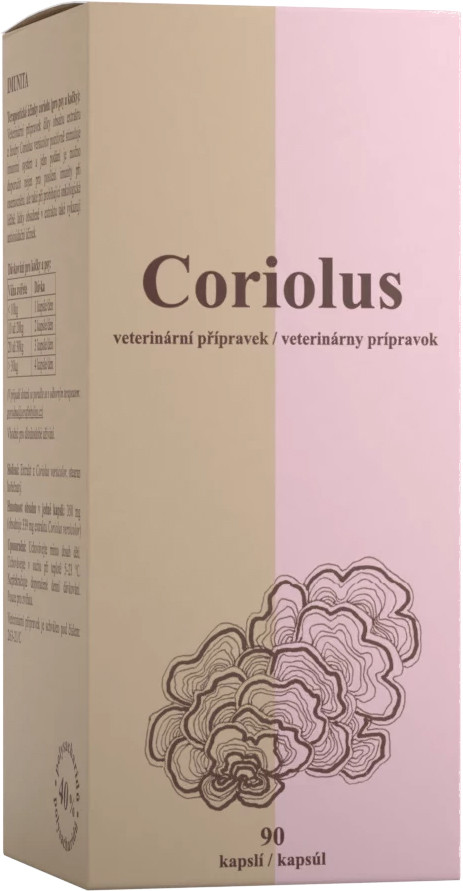 Serafin Coriolus s Jitrocelem a Zinkem Veterinární přípravek 90 kapslí