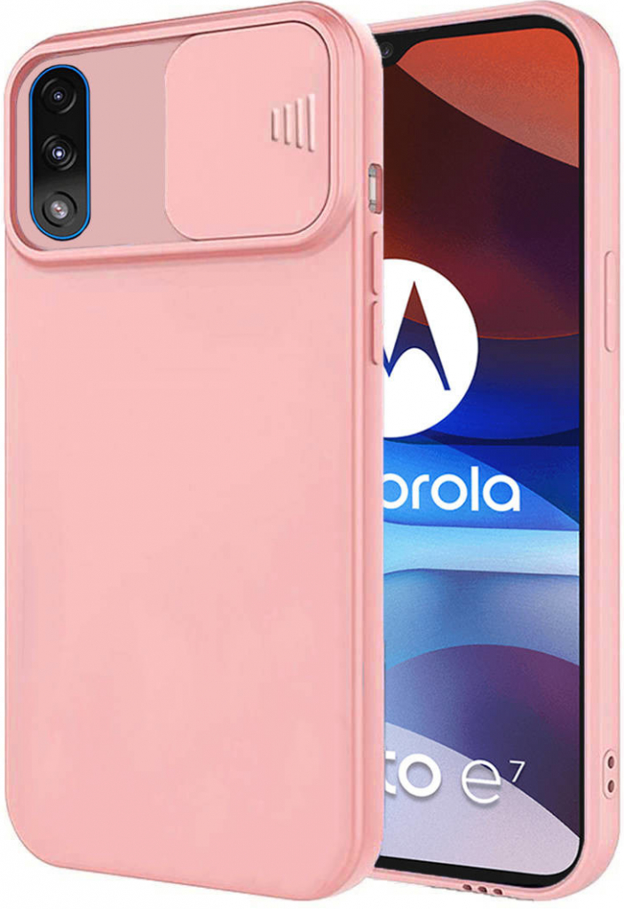 Pouzdro Motorola Moto G71 4G / 5G s krytem fotoaparátu - růžové