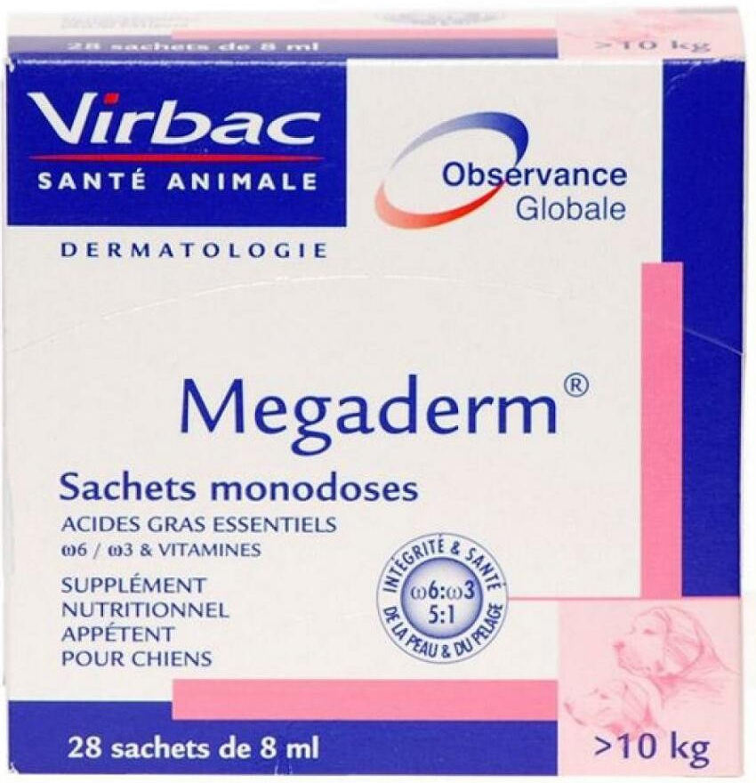 Virbac Megaderm 28 x 8 ml nad 10 kg