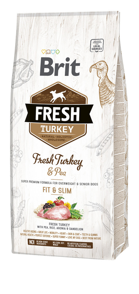 Brit Fresh Turkey with Pea Light Fit & Slim 12 kg