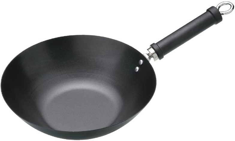 KitchenCraft nepřilnavý wok s plochým dnem 305 mm