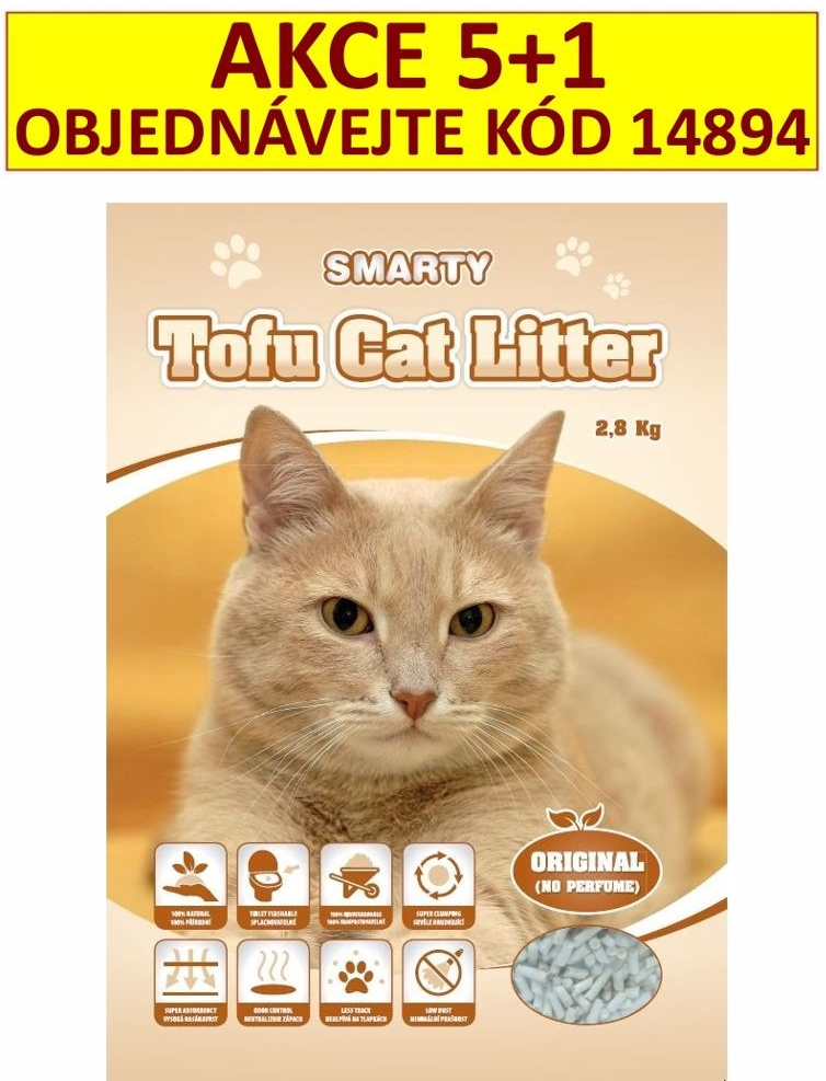 Smarty Tofu Cat Litter Original bez vůně t. 6 l