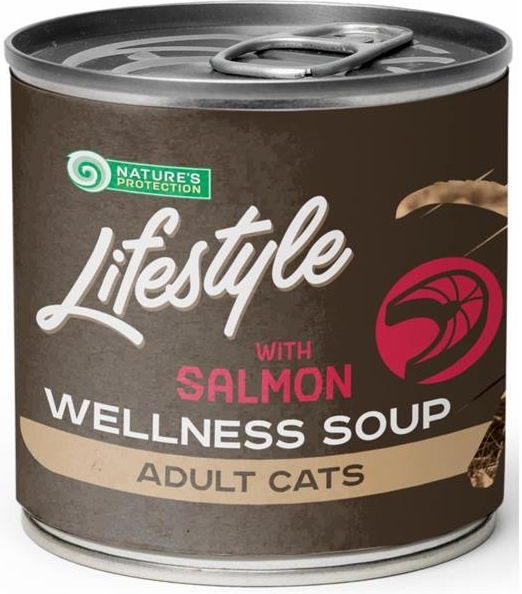 Nature\'s Protection NP Cat Soup LifeStyle Sterilised Salmon 140 ml