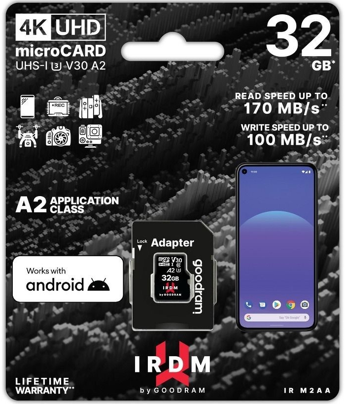 Goodram microSDHC UHS-I U3 32 GB IR-M2AA-0320R12