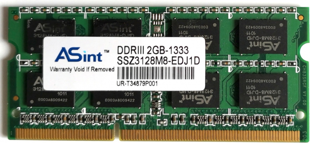 ASint SODIMM DDR3 2GB 1333MHz CL9 SSZ3128M8-EDJ1D