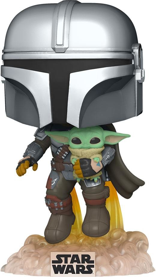 Funko Pop! 402 Star Wars The Mandalorian Mando Flying with Jet Pack