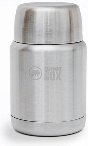 Elephant Box Nerezová termoska na jídlo 450 ml Barva: Stříbrná