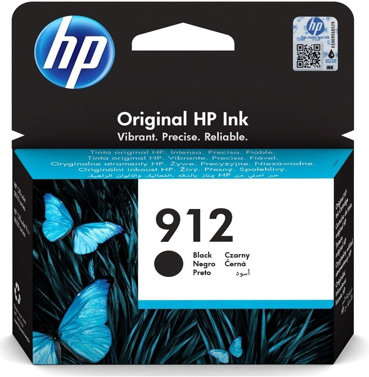 HP 912 originální inkoustová kazeta černá 3YL80AE