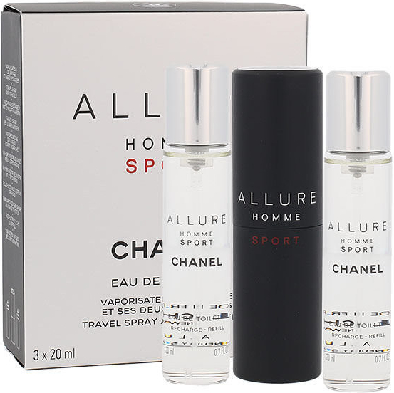 Chanel Allure Homme Sport EDT 3 x 20 ml 60 ml Chanel dárková sada