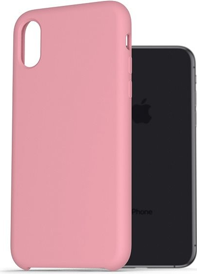 Pouzdro AlzaGuard Premium Liquid Silicone Case iPhone X/Xs růžové