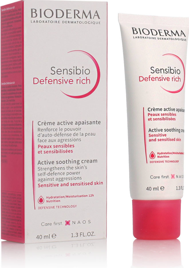 Bioderma Sensibio Defensive rich zklidňujicí krém s výživnou texturou 40 ml