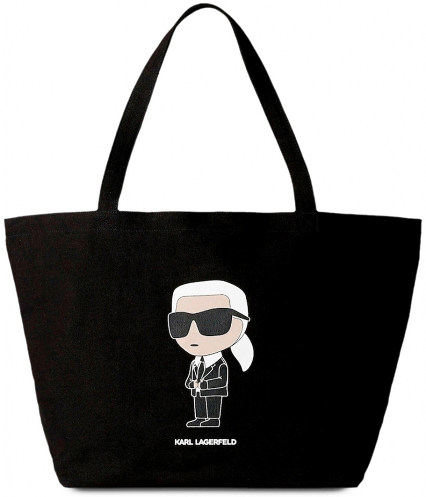 Karl Lagerfeld Bavlněná kabelka černá
