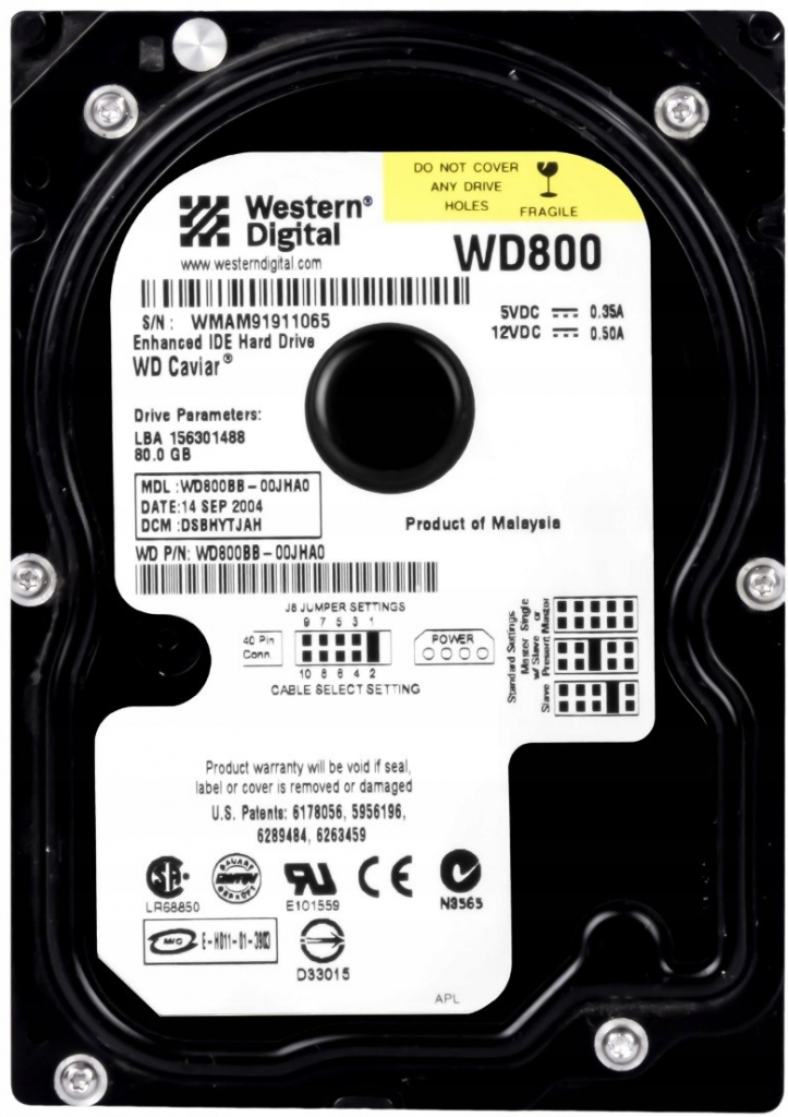 WD Caviar 80GB, WD800BB