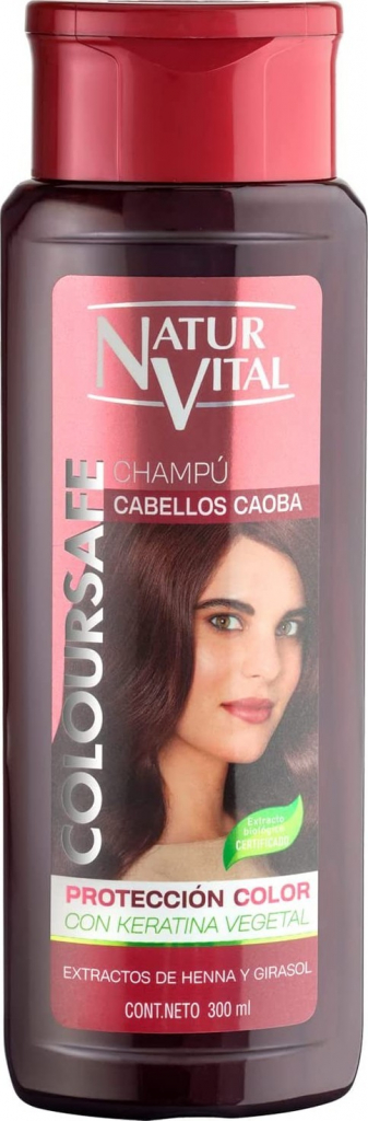 Natur Vital Šampon pro přirozeně mahagonové a barvené vlasy 300 ml