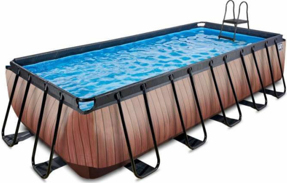 EXIT Bazén Wood s filtračním čerpadlem Sand 540x250x122cm