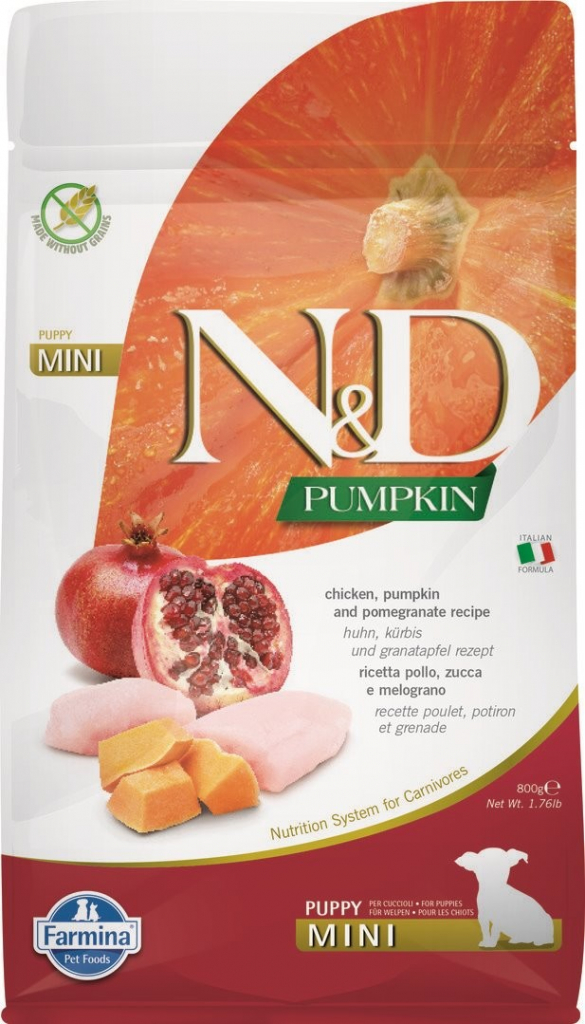 N&D Pumpkin Puppy Mini Chicken & Pomegranate 0,8 kg