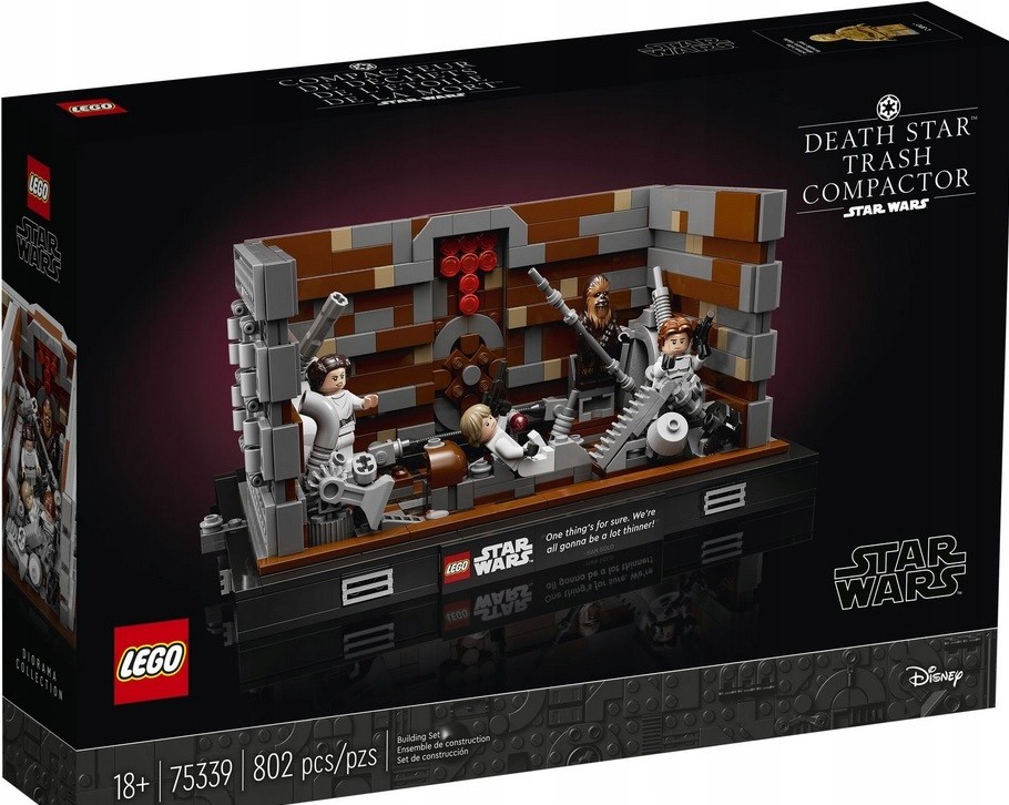 LEGO® Star Wars™ 75339 Drtič odpadků Hvězdy smrti diorama