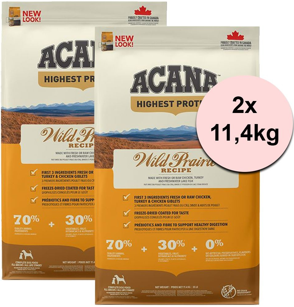Acana Wild Prairie Recipe 2 x 11,4 kg