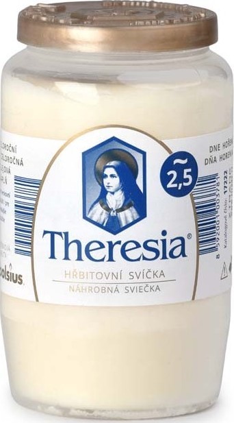 Bolsius Theresia kompozitní bílá 155 g