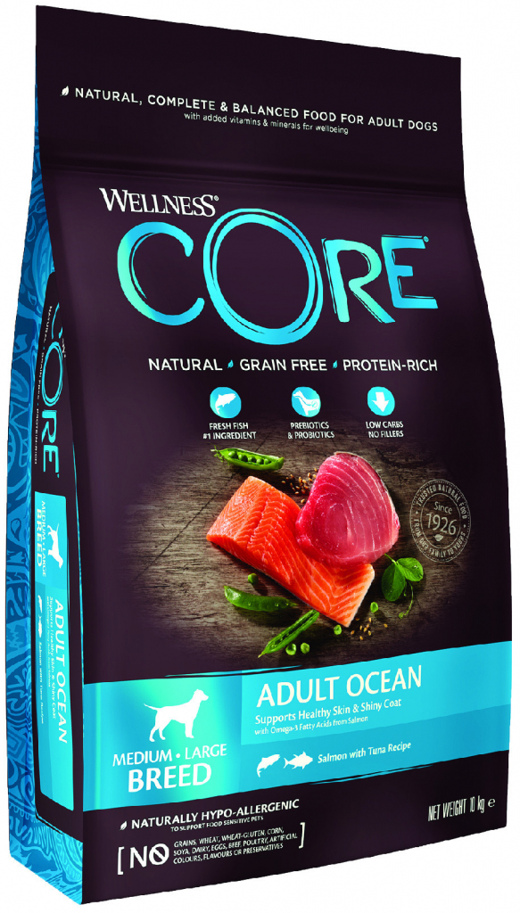 Wellness Core Adult Ocean pro velké a střední psy- losos a tuňak 10 kg