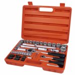 Extol Premium Gola sada nástrčných klíčů 75ks, 1/4" a 1/2"