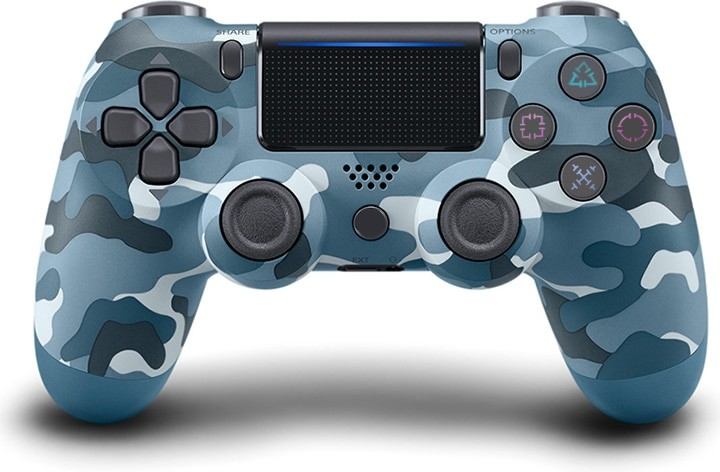 PSko bezdrátový ovladač pro PS4 DoubleShock blue camo 7483