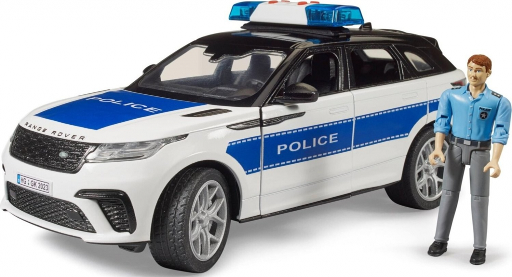 Bruder Policejní auto Range Rover Velar s policistou