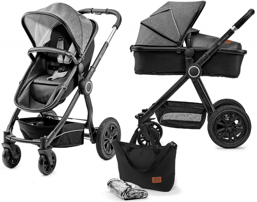 Kinderkraft kombinovaný Veo black/grey 2v1 2019