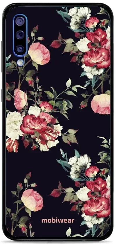 Pouzdro Mobiwear Glossy Samsung Galaxy A50 - G040G - Růže na černé