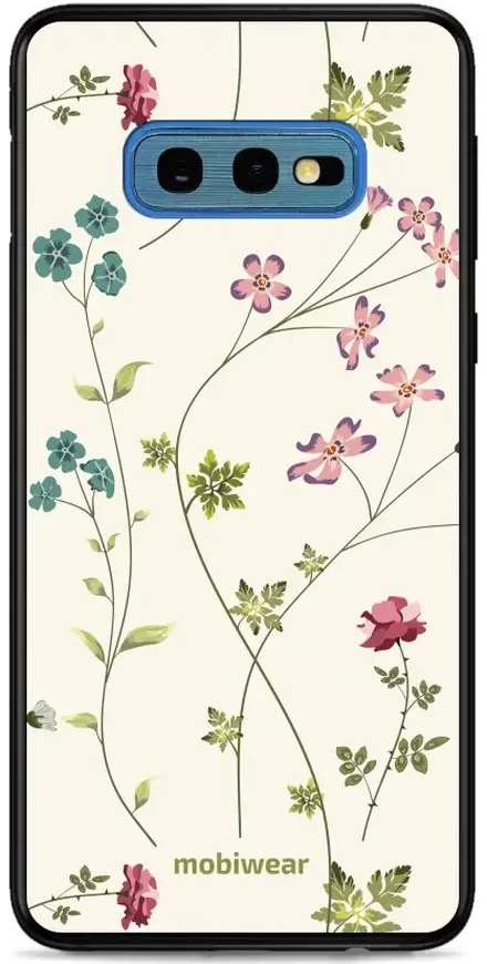 Pouzdro Mobiwear Glossy Samsung Galaxy S10e - G035G - Tenké rostlinky s květy