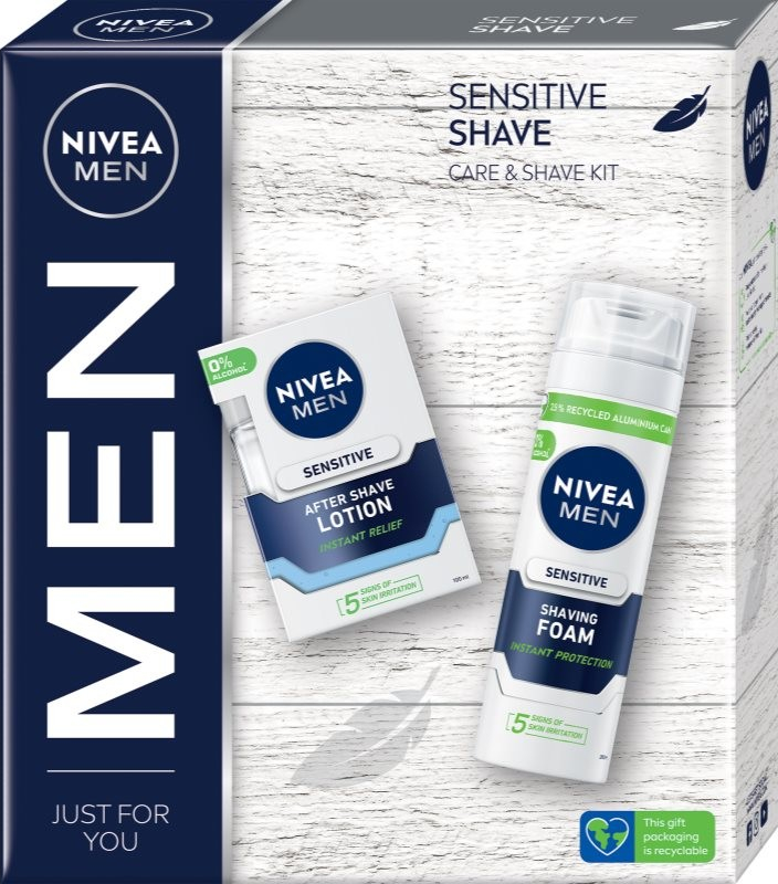 Nivea Men gel na holení 200 ml + balzám po holení 100 ml kosmetická sada