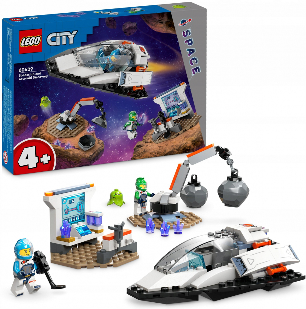 LEGO® City 60429 Vesmírná loď a objev asteroidu