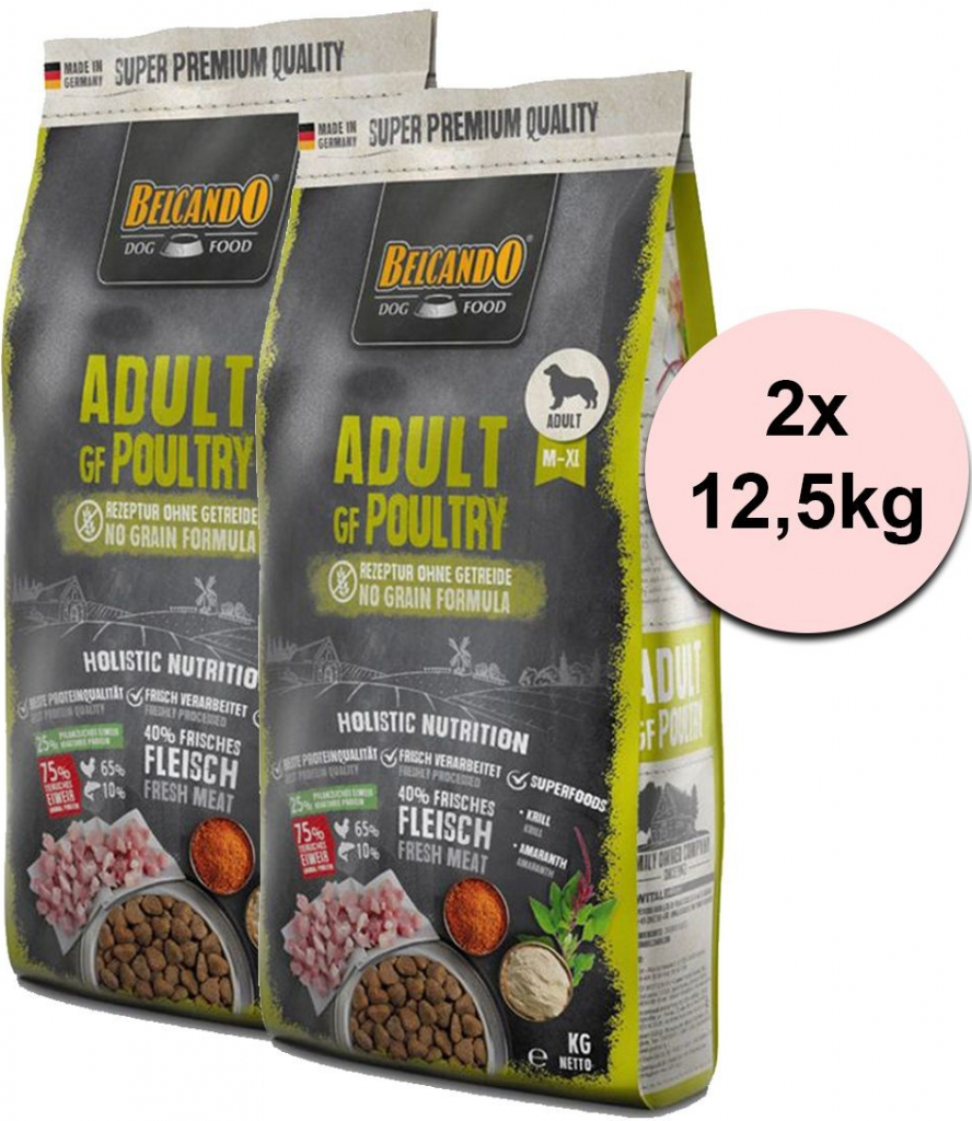 Belcando Adult Grain Free Poultry 25 kg 2 x 12,5 kg