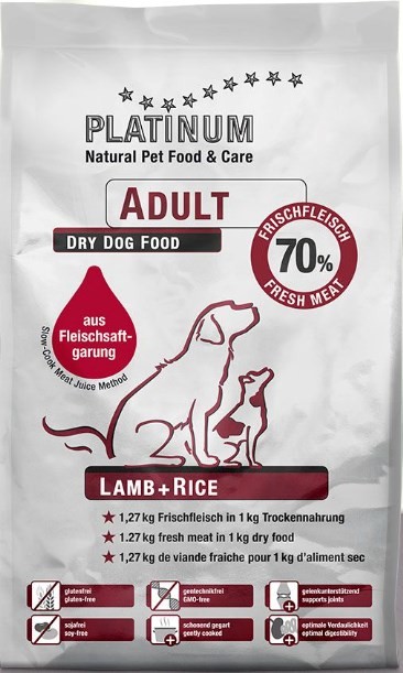 Platinum Adult Lamb & Rice 15 Kg