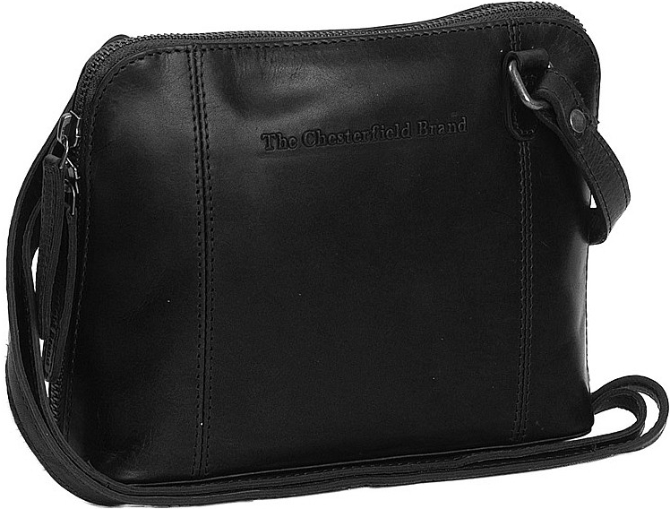 The Chesterfield Brand kožená kabelka přes rameno crossbody River C48.111500 černá