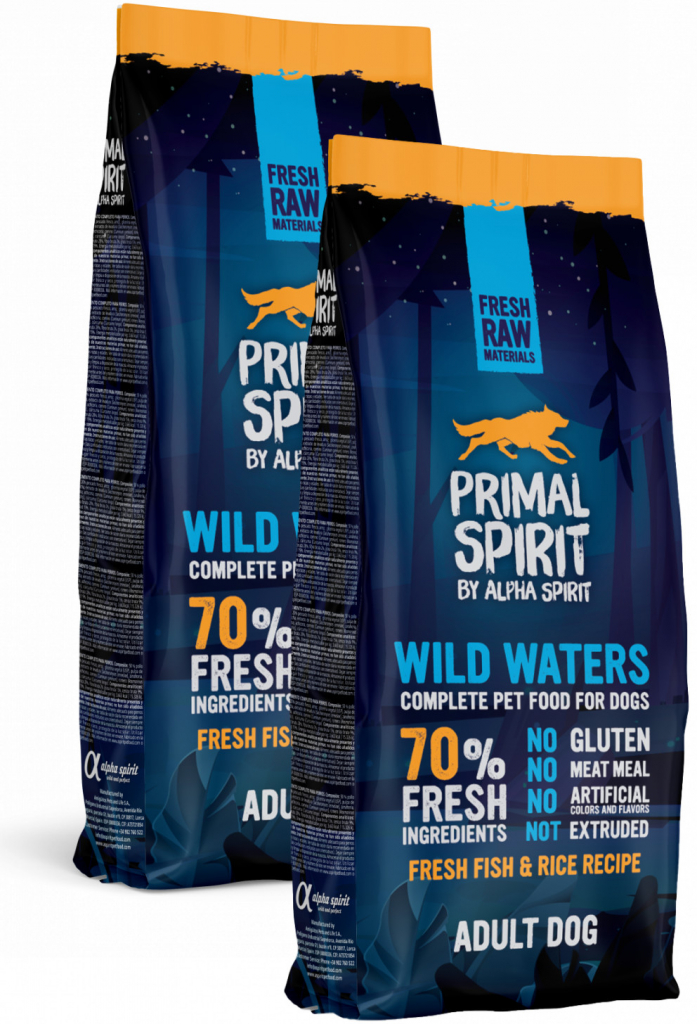 Primal Spirit Dog 70% Wild Waters 2 x 12 kg
